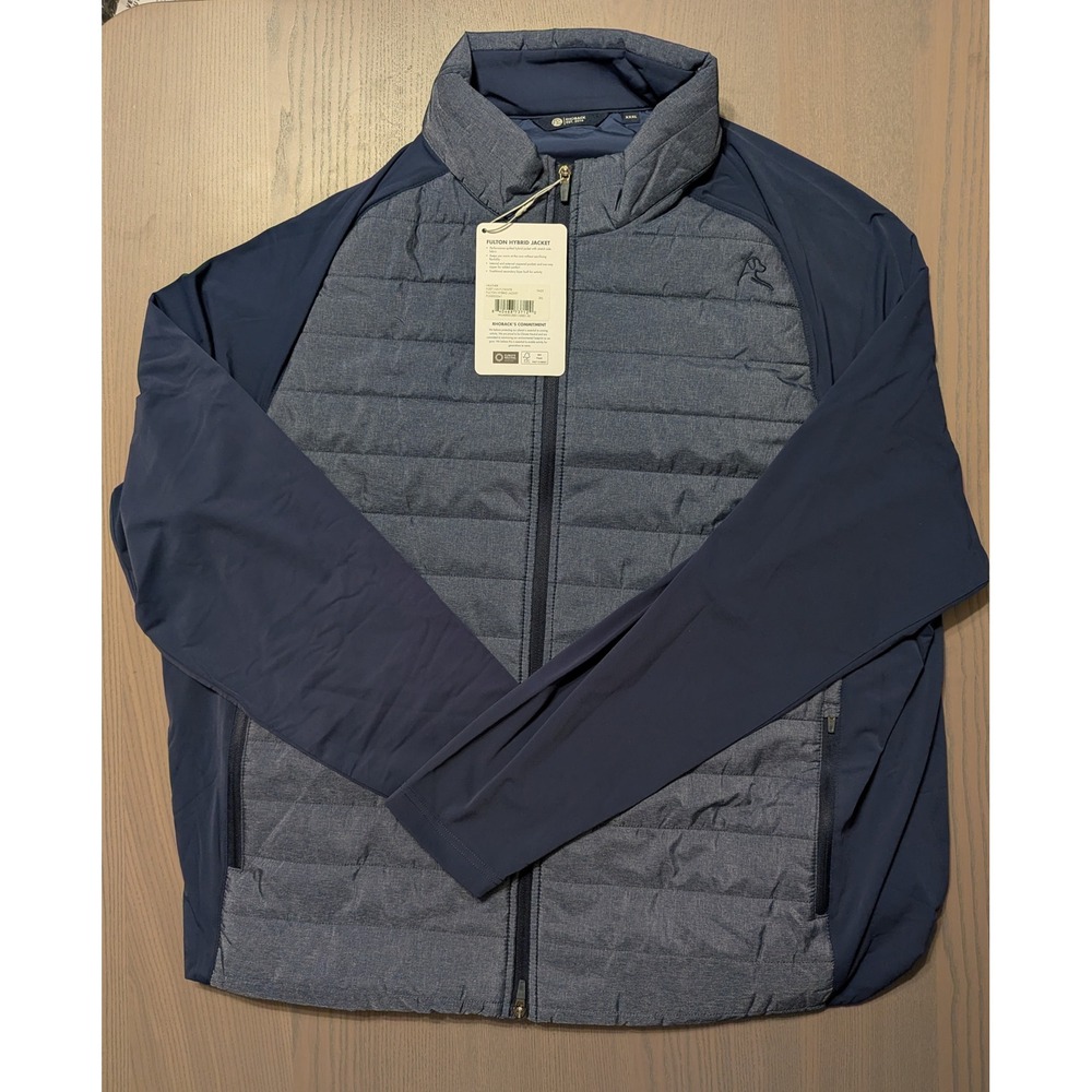 NWT Rhoback Fulton Hybrid Performance Golf Jacket Mens 3XL Fleet Navy MSRP $188